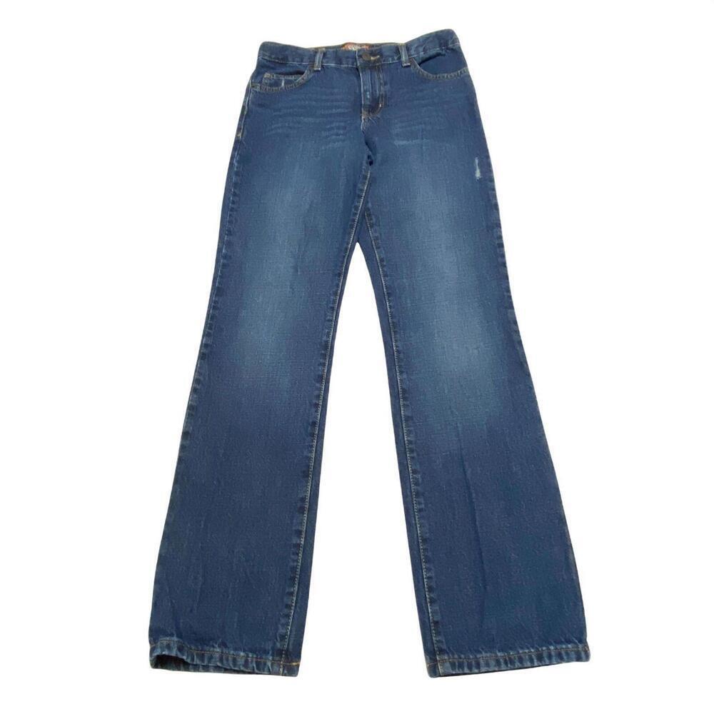 Old Navy skinny relaxed fit straight‎ leg Teen's size 14 R blue denim jeans